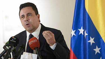 Ngoại trưởng Venezuela Samuel Moncada. (Ảnh: AP)