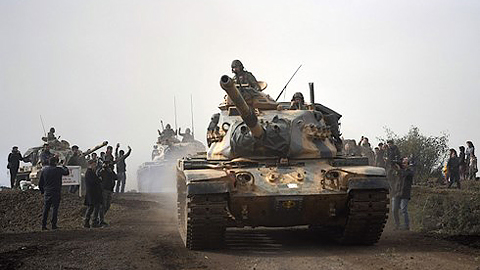 Thổ Nhĩ Kỳ khẳng định, mục tiêu của chiến dịch “Nhành Ô-liu” tại Áp-rin là tiêu diệt khủng bố. Ảnh: Internet