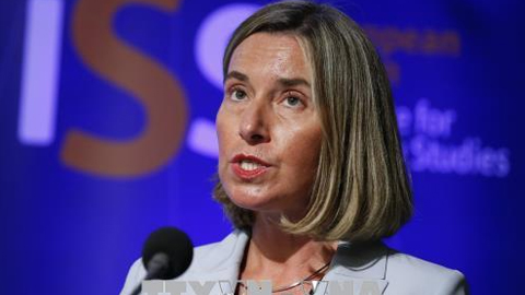  Đại diện cấp cao của Liên minh châu Âu (EU) về chính sách an ninh và đối ngoại Federica Mogherini. Ảnh: THX/TTXVN