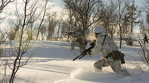 Binh sỹ Lính thủy Đánh bộ Mỹ tại Na Uy. (Ảnh: BQP Mỹ)