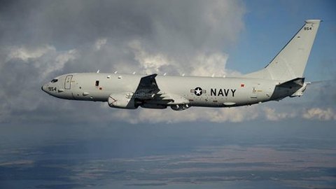 Phi cơ săn ngầm P-8A Poseidon của hải quân Mỹ. Máy bay từng được Mỹ cho bay qua Biển Đông nhiều lần. Ảnh: Hải quân Mỹ
