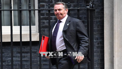 Bộ trưởng Thương mại quốc tế Anh Liam Fox. Ảnh: AFP/TTXVN