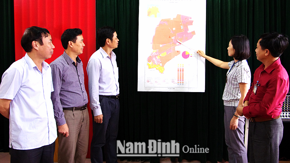 Kiểm tra, rà soát công tác quy hoạch đô thị trên địa bàn xã Mỹ Xá (Thành phố Nam Định).