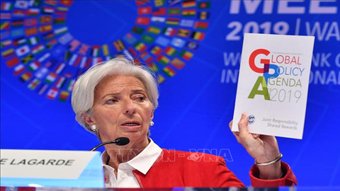 Tổng Giám đốc Quỹ Tiền tệ quốc tế (IMF) Christine Lagarde. Ảnh: AFP/TTXVN