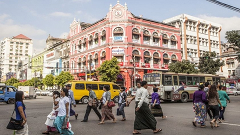 Thành phố Yangon (Myanmar).Ảnh Cities In Transition.EU