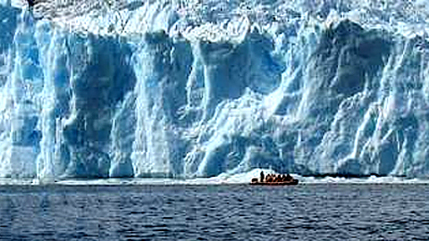 Sông băng tại Công viên quốc gia Laguna San Rafael, cách thủ đô Santiago của Chile 1.300km về phía Nam.