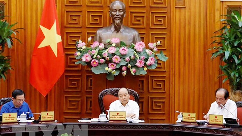 Thủ tướng Nguyễn Xuân Phúc phát biểu. (Ảnh: Thống Nhất – TTXVN)