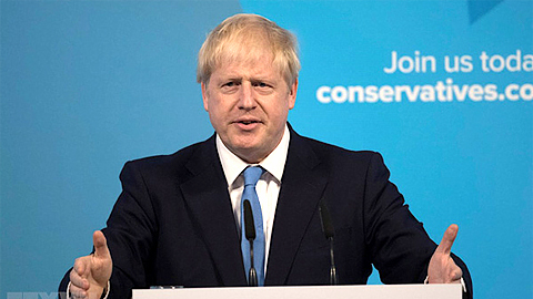 Thủ tướng Anh Boris Johnson (Ảnh: THX/TTXVN).