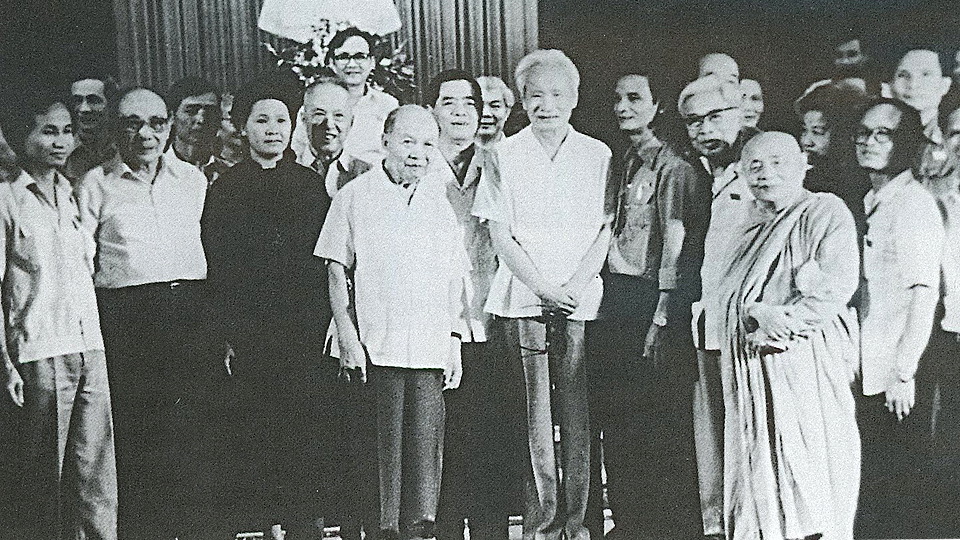 Đồng chí Trường Chinh tại kỳ họp thứ nhất, Quốc hội khóa VIII, tháng 6-1987.