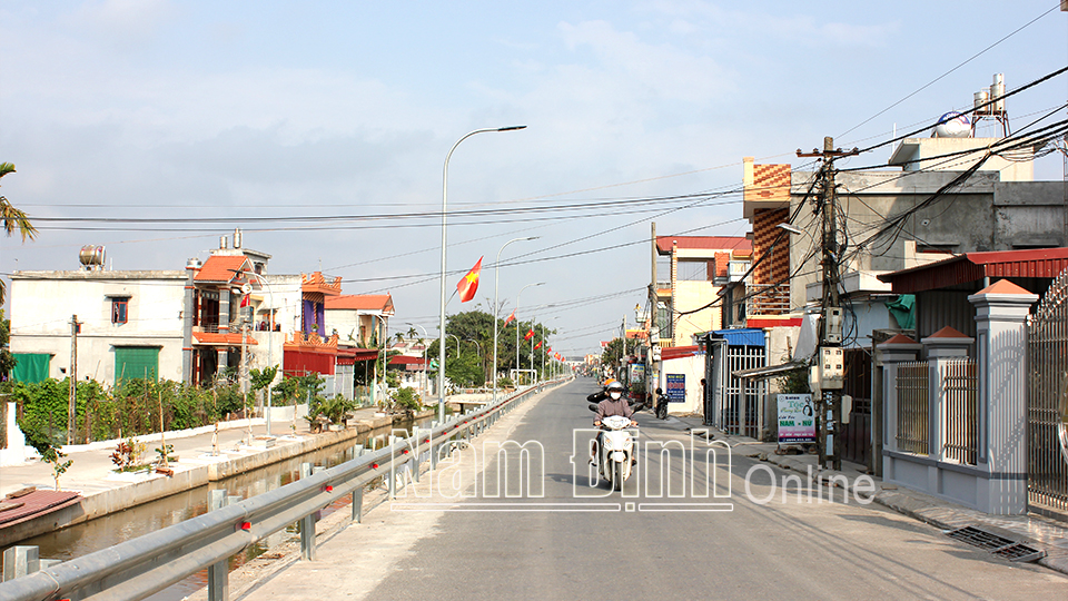 Một góc nông thôn mới xã Hải Nam hôm nay.