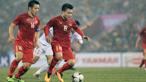 Hùng Dũng (số 16) và đồng đội được tạo điều kiện tốt nhất để thi đấu ở vòng loại thứ hai World Cup 2022 khu vực châu Á. Ảnh: VFF.
