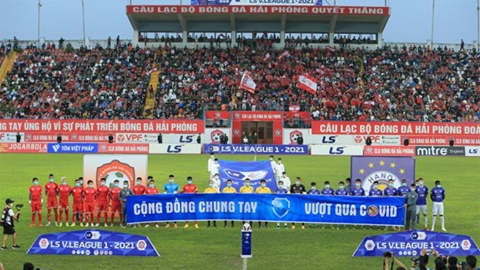 CLB Hải Phòng tiếp CLB Hà Nội trên sân Lạch Tray.