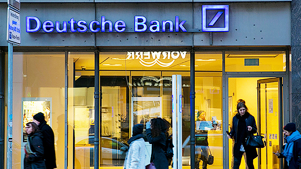 Ngân hàng Deutsche Bank của Đức. Ảnh: Bloomberg