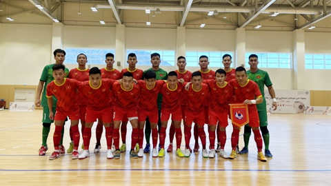 Đội hình ra sân của đội tuyển Việt Nam trong trận đấu giao hữu với Iraq. Ảnh: VFF 