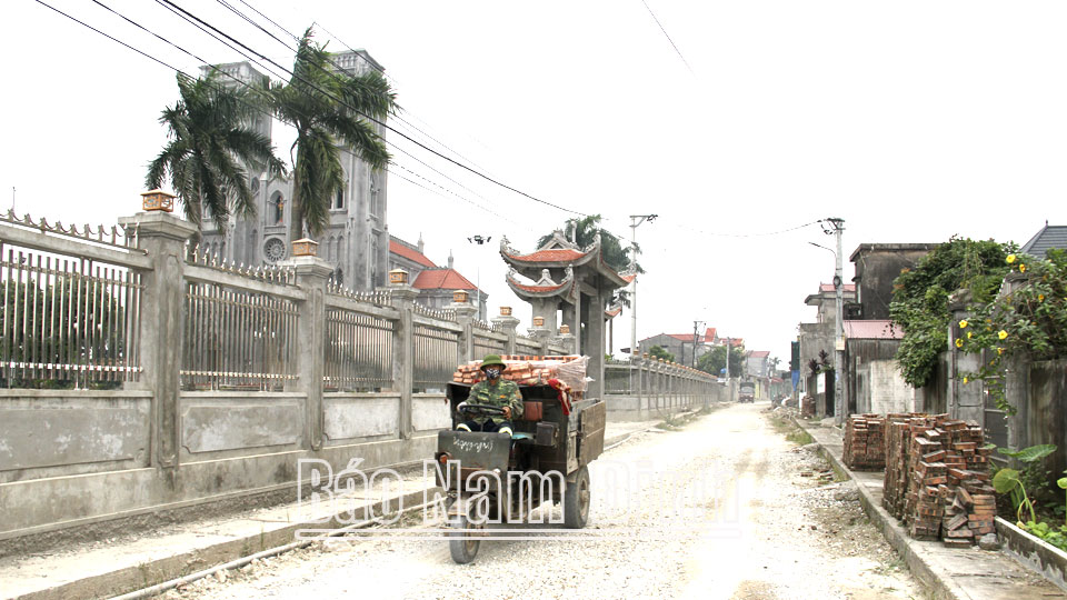 Tuyến đường Tam Thanh - Yên Lương qua địa bàn xã Tam Thanh đã được đẩy nhanh tiến độ thi công sau nhiều lần cử tri kiến nghị.