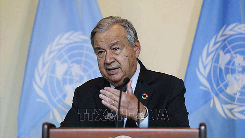 Tổng Thư ký Liên hợp quốc Antonio Guterres. Ảnh: THX/TTXVN