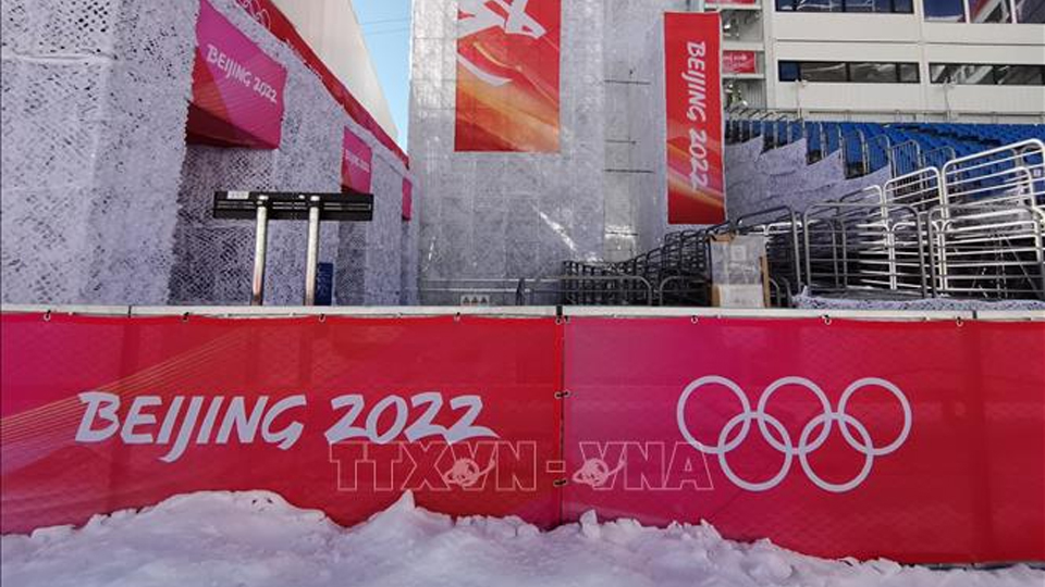 Một trong những khu vực thi đấu Olympic mùa Đông Bắc Kinh 2022 tại Bắc Kinh, Trung Quốc, ngày 28/1/2022. Ảnh: THX/TTXVN