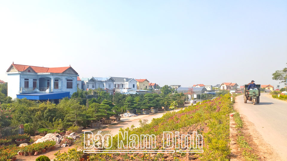 Quang cảnh làng quê Điền Xá hôm nay.