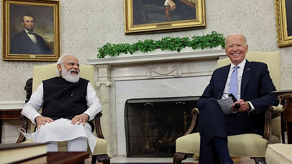 Tổng thống Mỹ Joe Biden và Thủ tướng Ấn Độ Narendra Modi. (Nguồn: Reuters)