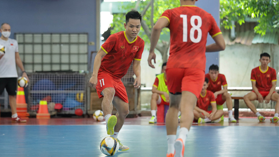 Đội tuyển futsal Việt Nam trở lại tập luyện, hướng tới SEA Games 31.