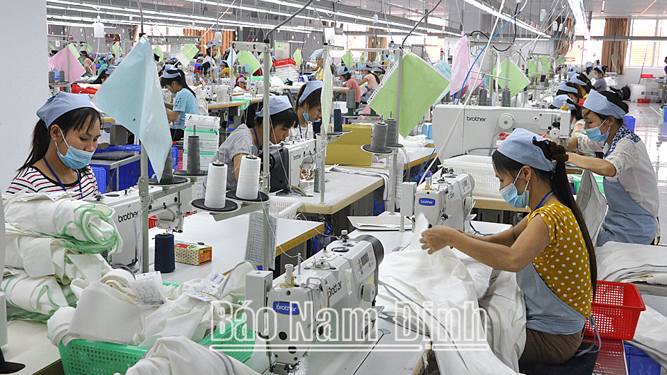 Sản xuất hàng may mặc xuất khẩu tại Công ty TNHH Padmac Việt Nam, Khu công nghiệp Bảo Minh (Vụ Bản).